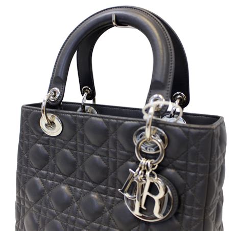 borsa lady dior medium|Dior lambskin bag.